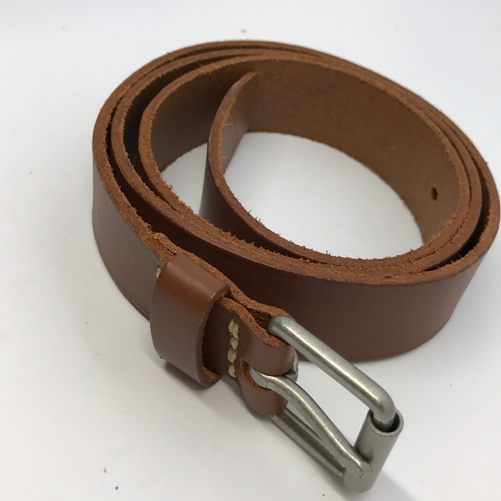 J. Crew Womens Classic Brown Leather Belt